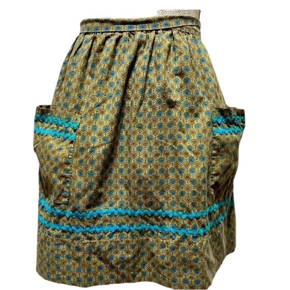 Vintage 1970’s Short Kitchen Apron - Picture 2 of 3